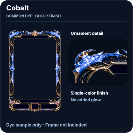 Cobalt Common Dye material sample